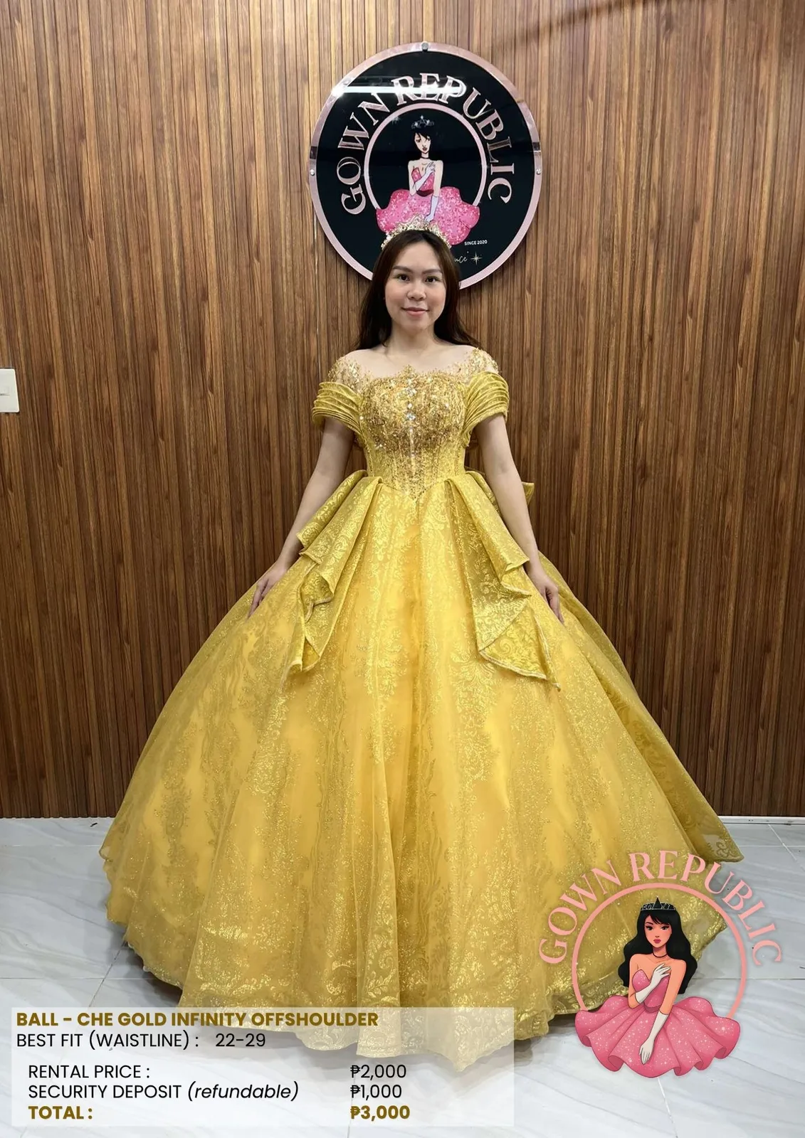 Ball Gowns: Yellow / Gold 307